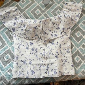 LNWT Worn Once Reformation Knit Floral Top Size 6 (runs small) - Still with tags